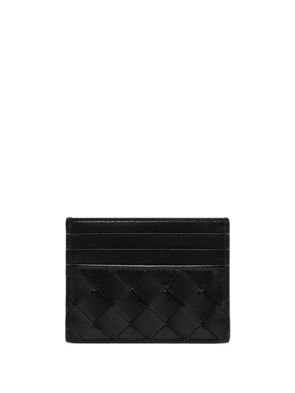 Intrecciato-weave cardholder