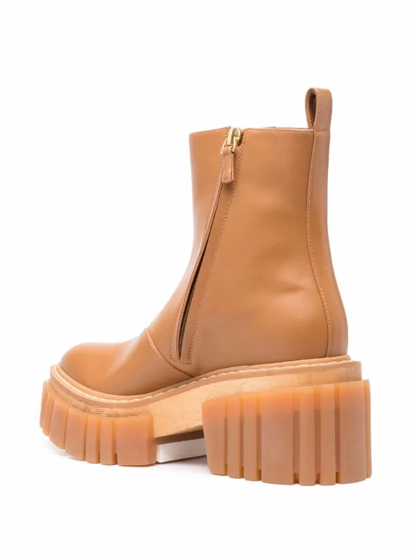 STELLA McCARTNEY エミリーブーツ　サイドゴア　36約23cm Stella McCartney Emilie Ankle Boots | Neutrals | FARFETCH