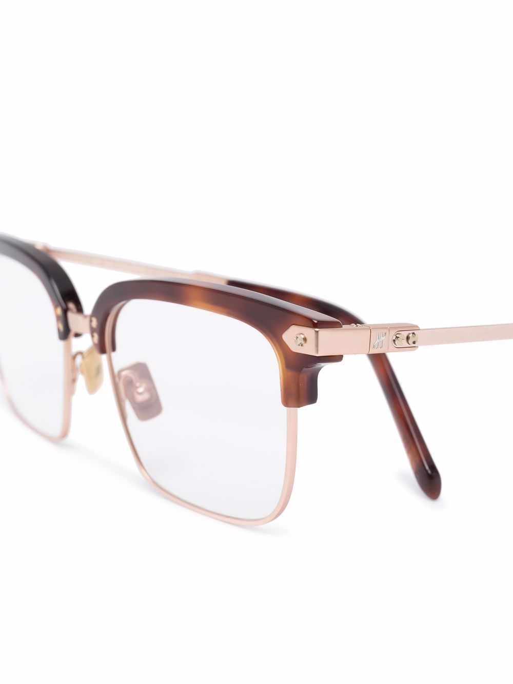 фото Hublot eyewear square half-rim sunglasses