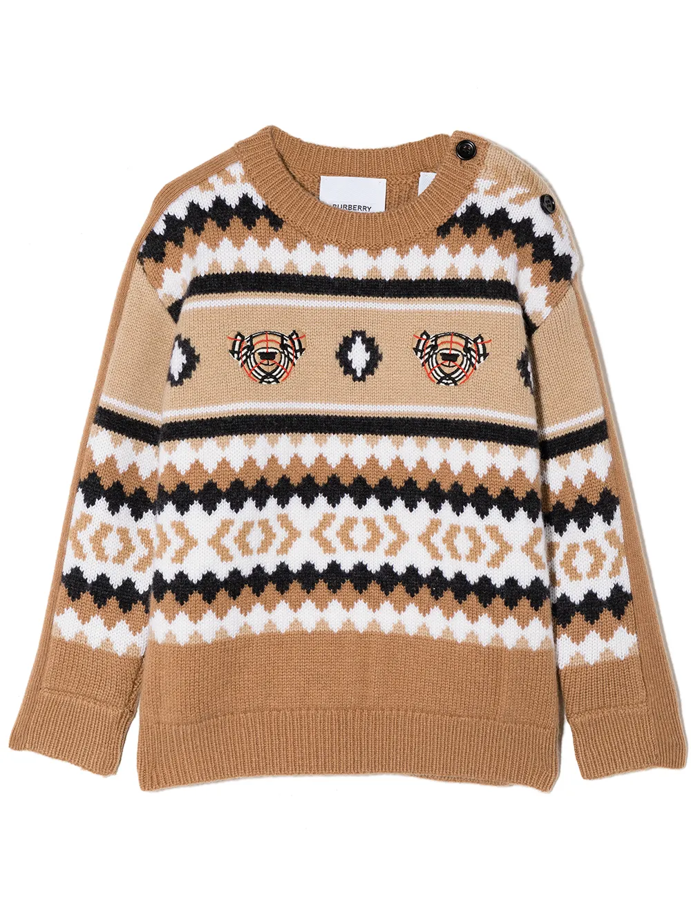 Burberry Kids джемпер Thomas Bear с узором фэр-айл