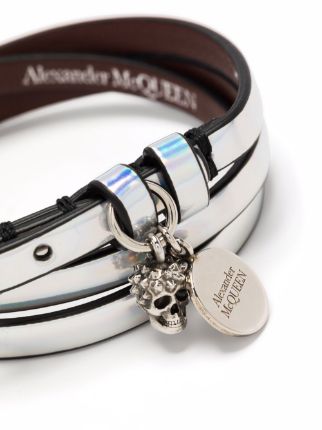 holographic skull-charm wraparound bracelet展示图