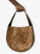 Jil Sander small Lune shearling shoulder bag