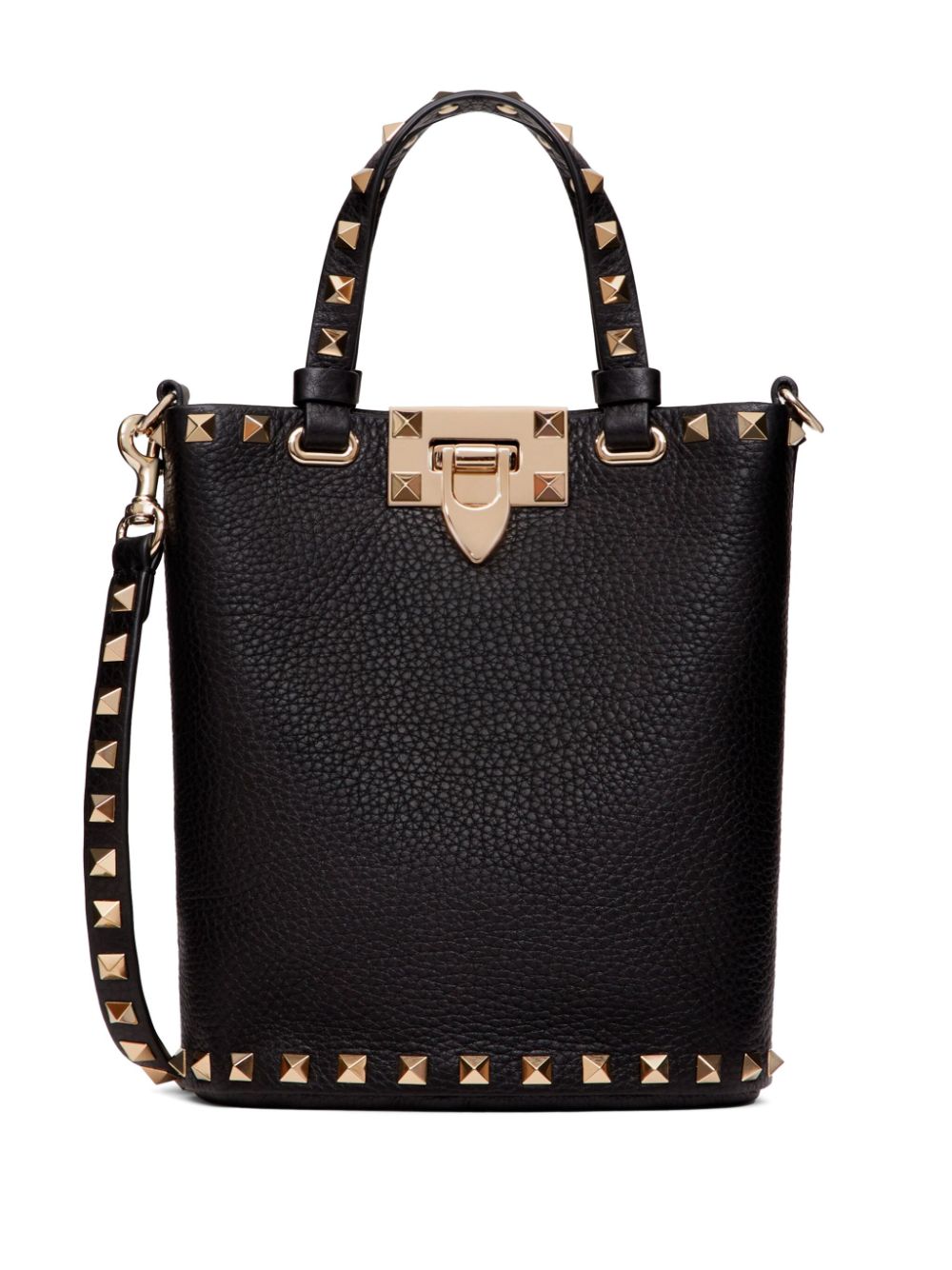 Valentino Garavani Rockstud leather crossbody bag - Black