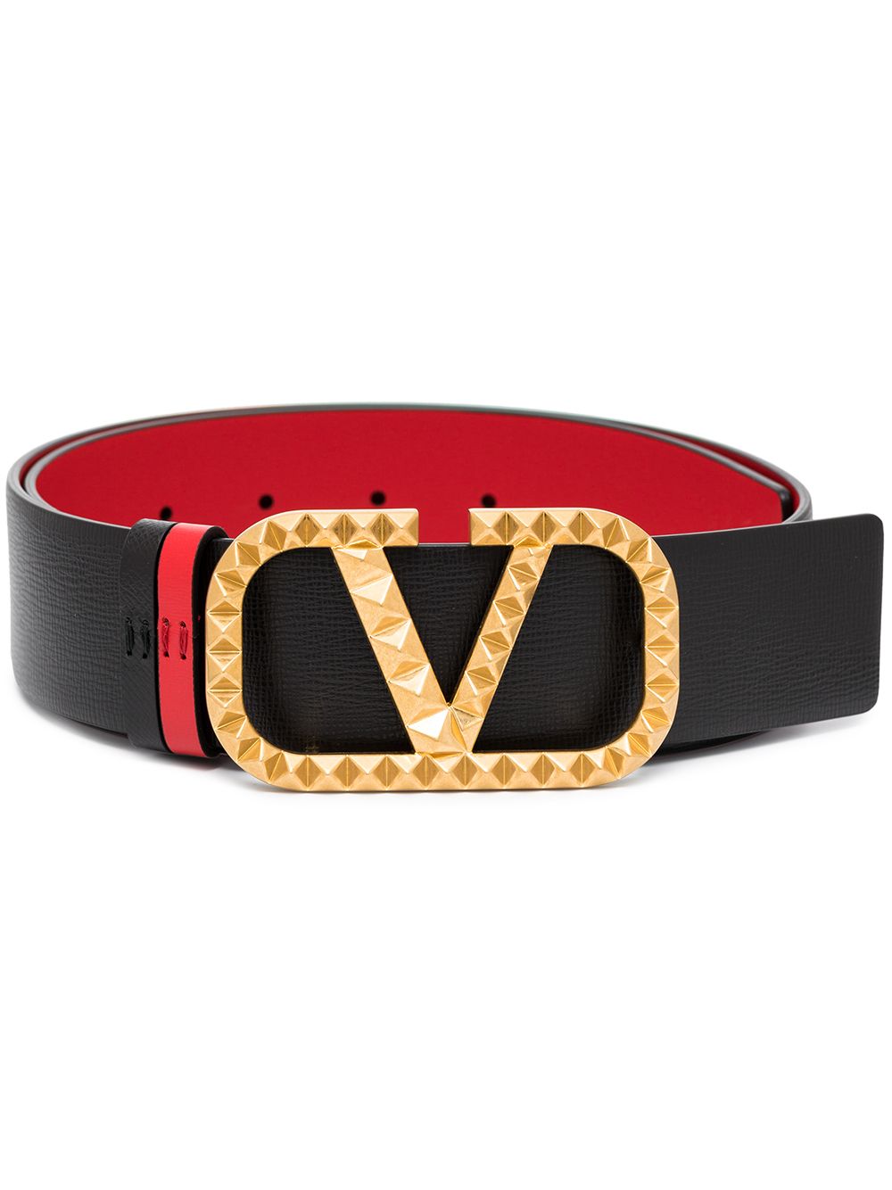 фото Valentino garavani двусторонний ремень vlogo signature rockstud