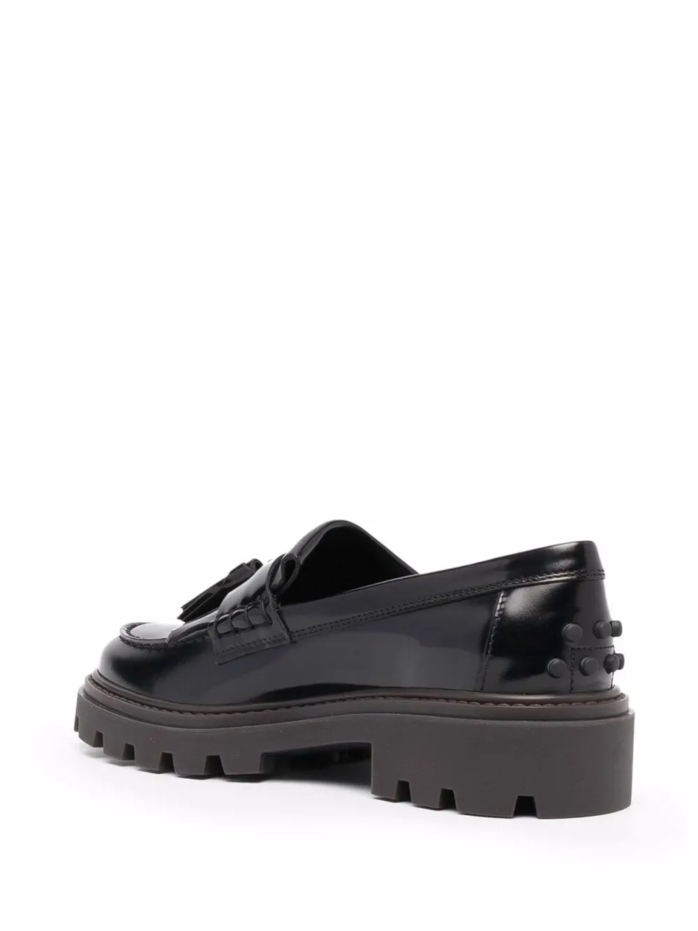 Tod's Tassel-detail Loafers In 黑色