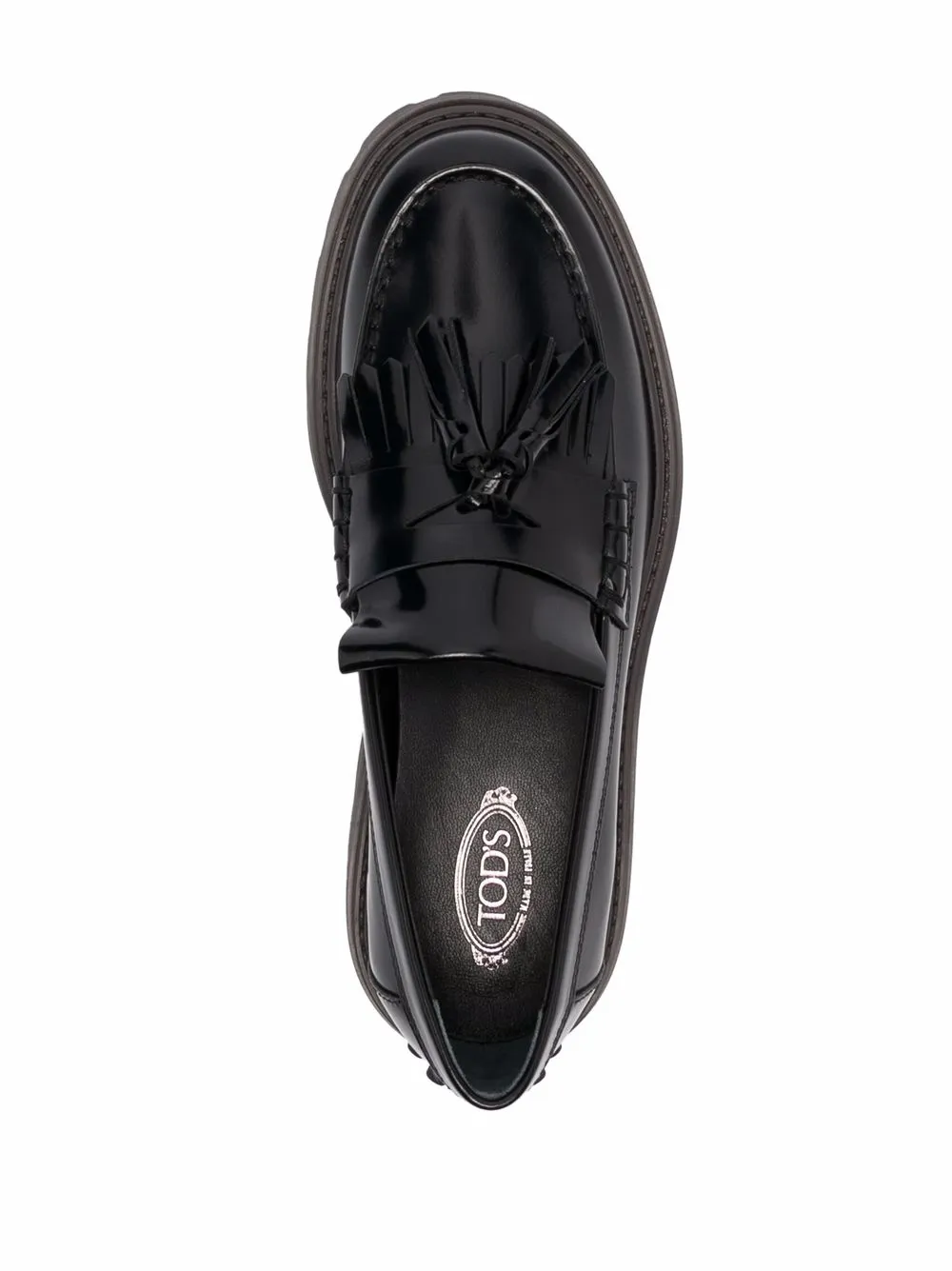 Tod's Tassel-detail Loafers In 黑色