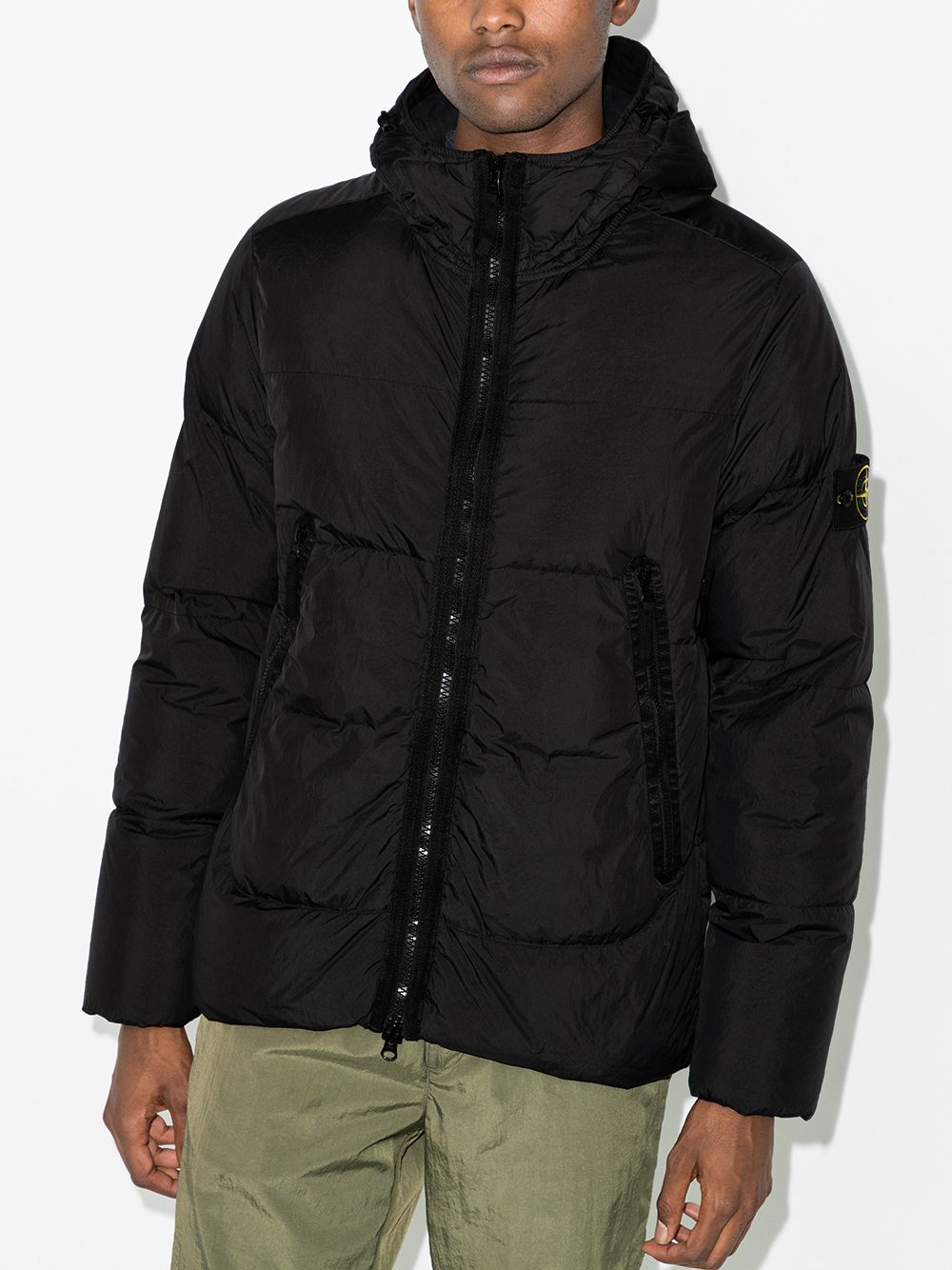 Image 2 of Stone Island Compass quilted puffer jacket
