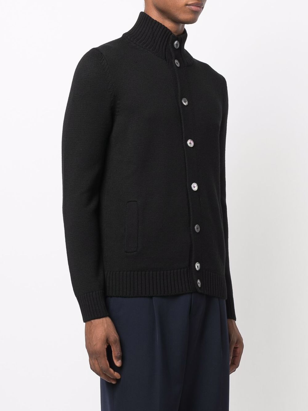 фото D4.0 funnel neck button-up jumper