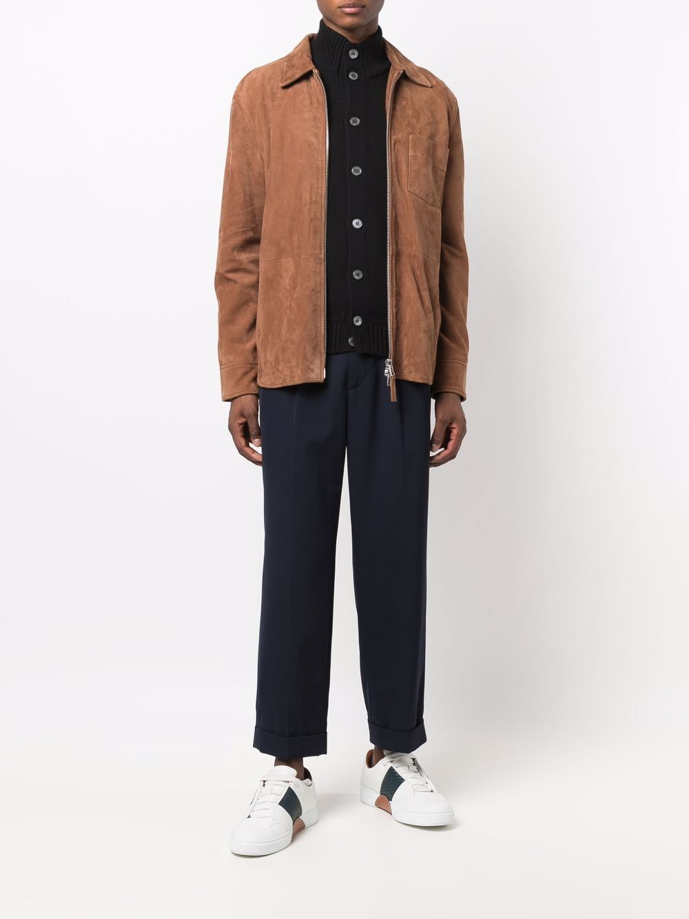 фото D4.0 funnel neck button-up jumper