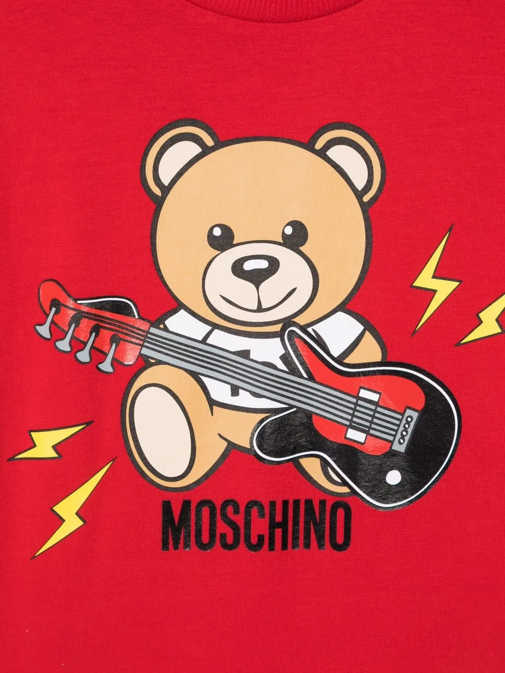 фото Moschino kids футболка с принтом teddy bear