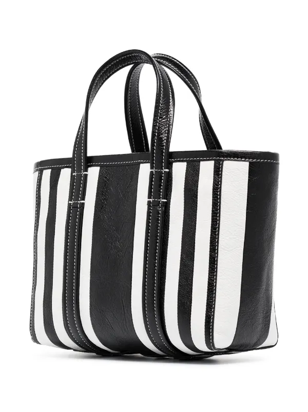 Balenciaga Small Barbes East-West Striped Shopper Tote - Farfetch