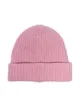 GANNI logo-patch ribbed-knit beanie