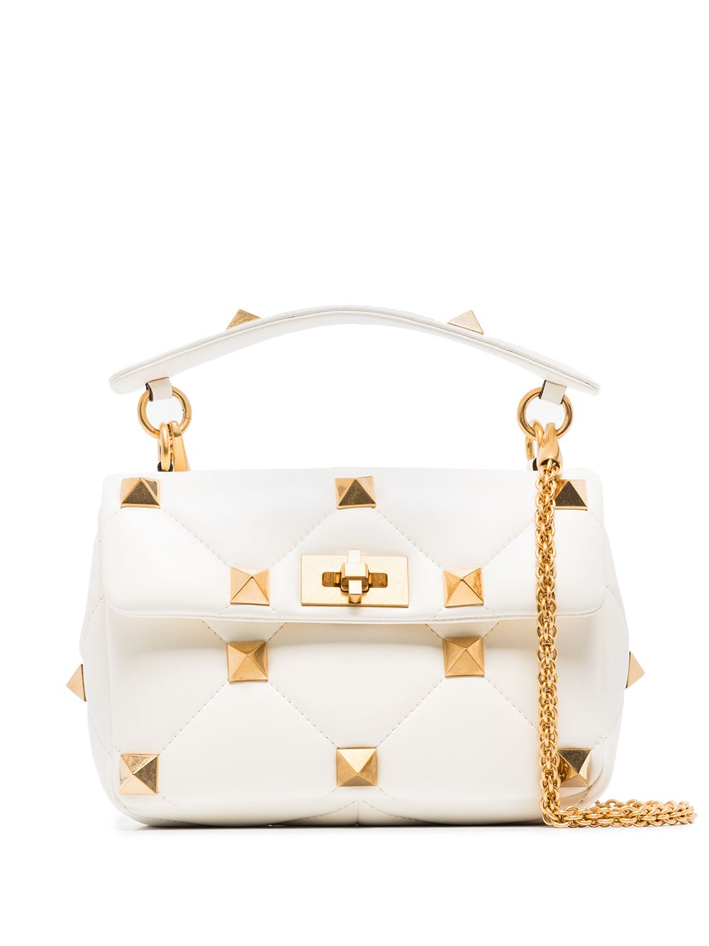 фото Valentino garavani medium roman stud shoulder bag