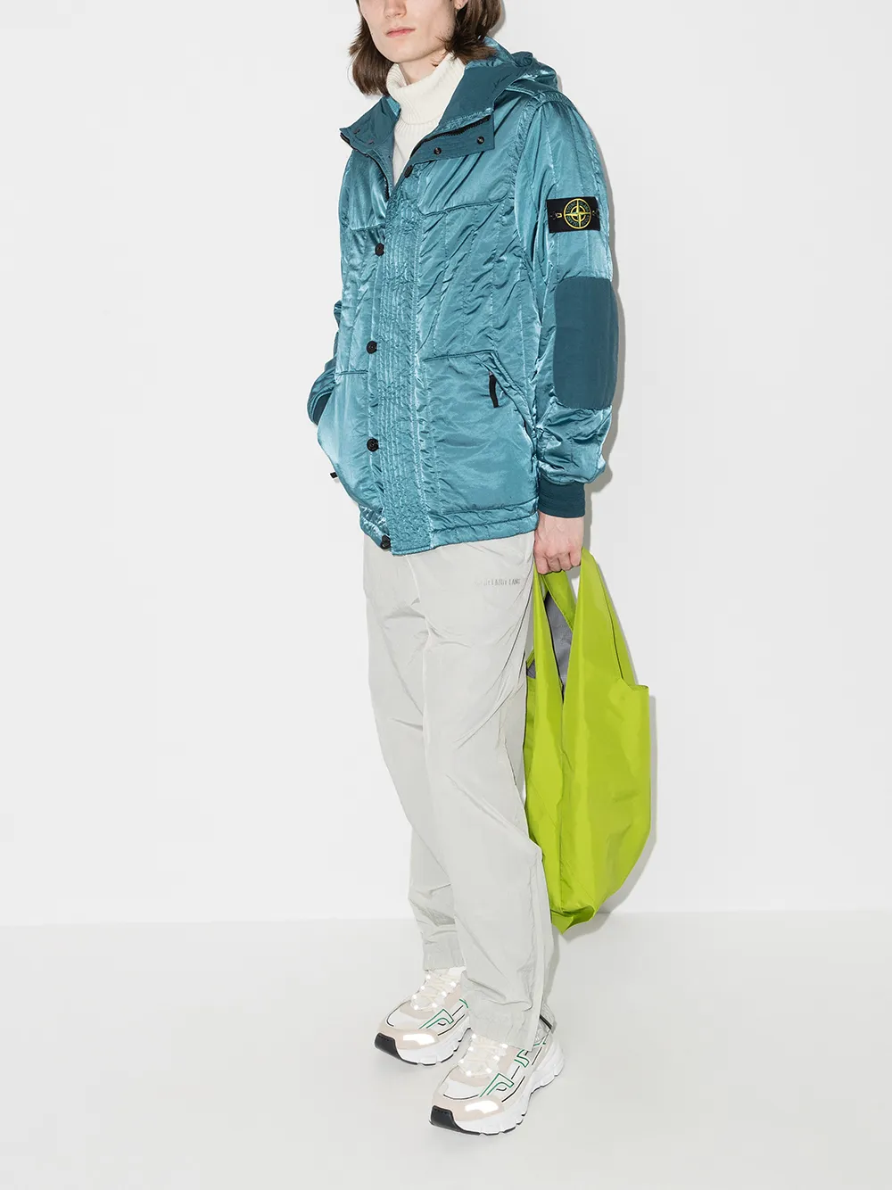 фото Stone island куртка с капюшоном и логотипом compass