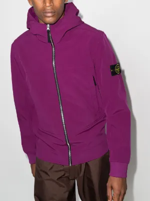 purple stone island moletom com capuz