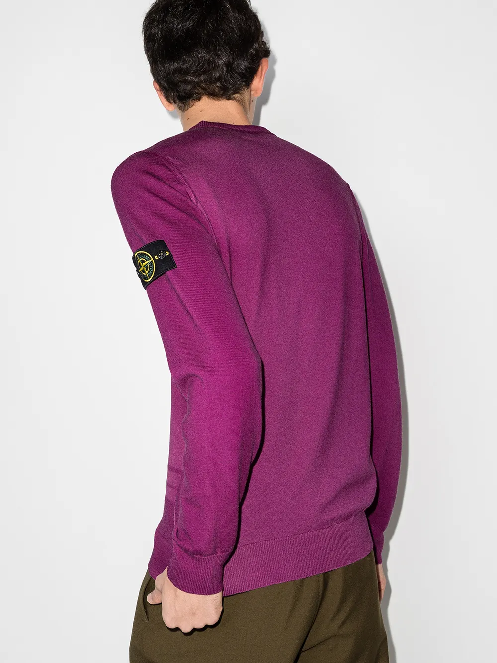 stone island jumper purple