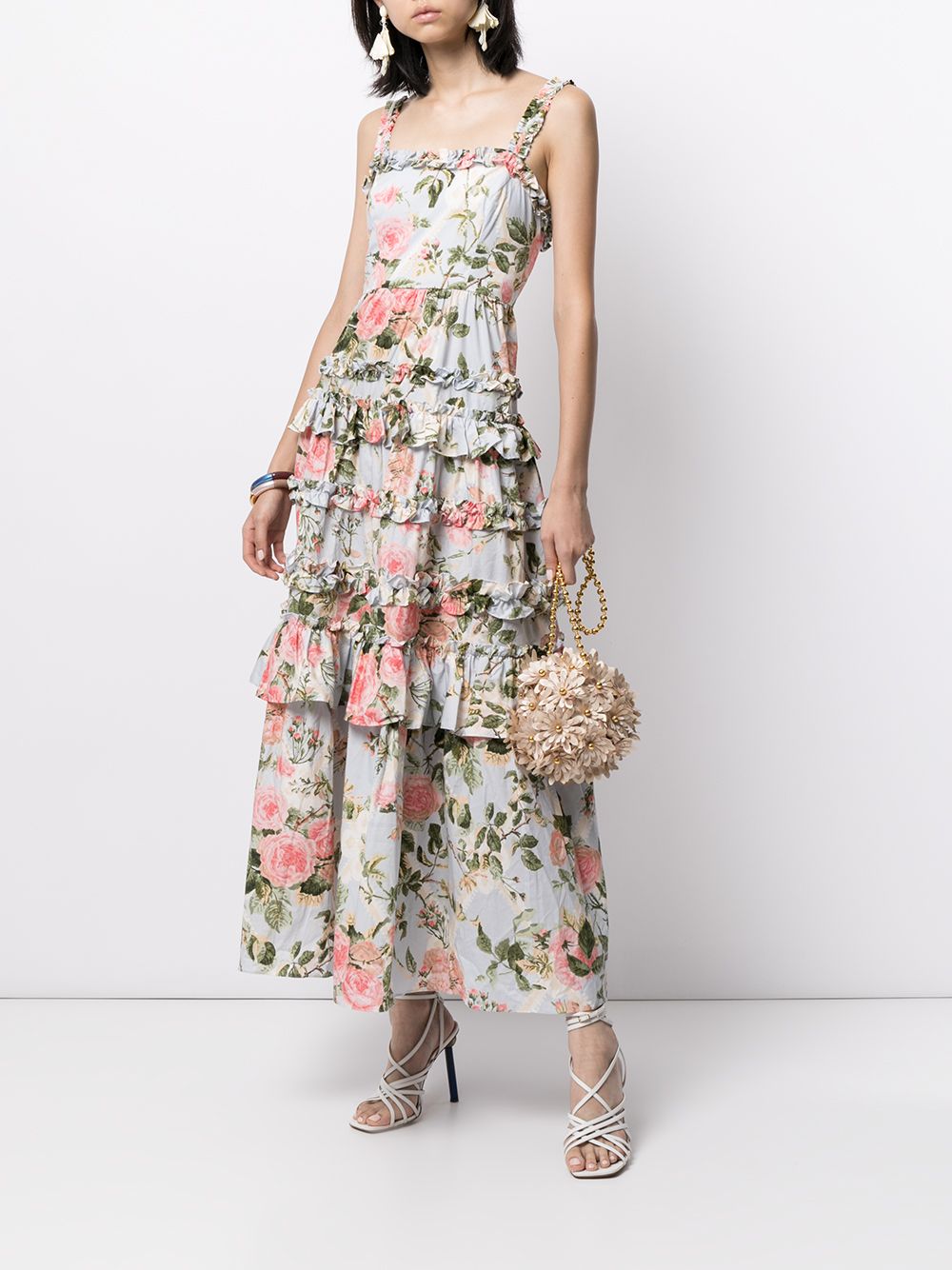 фото Needle & thread платье hettie с цветочным принтом