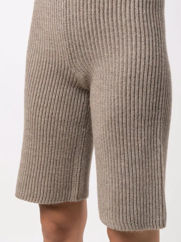 Erika Cavallini ribbed-knit Bermuda 
