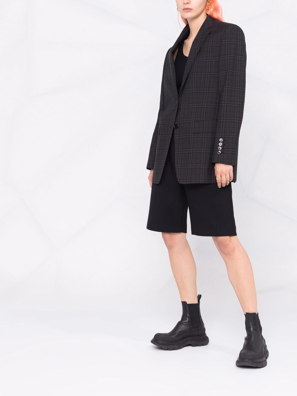 Burberry check pattern blazer jacket Women