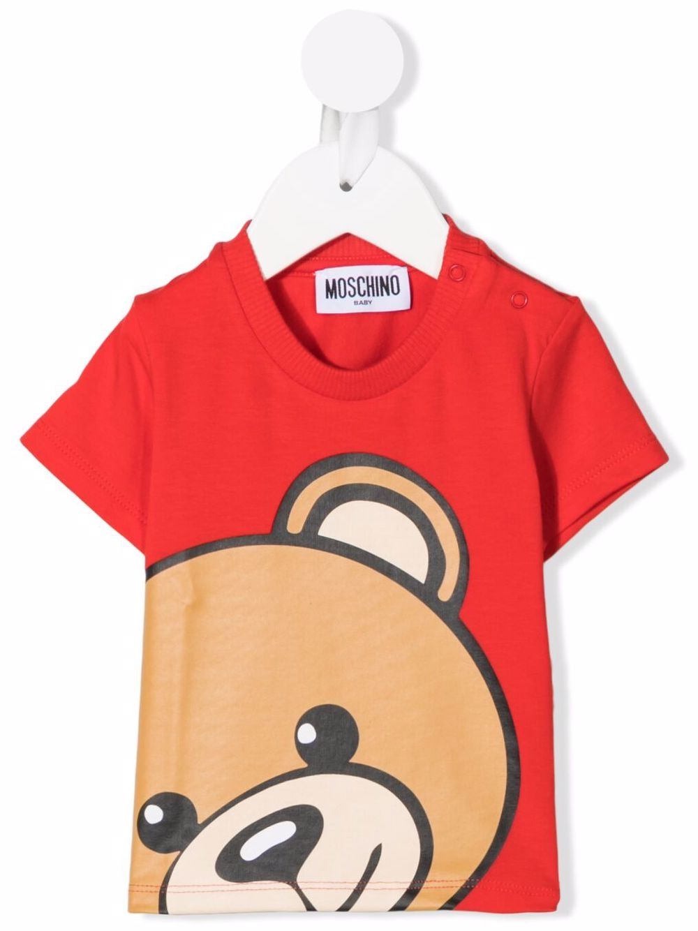 фото Moschino kids футболка с принтом teddy bear