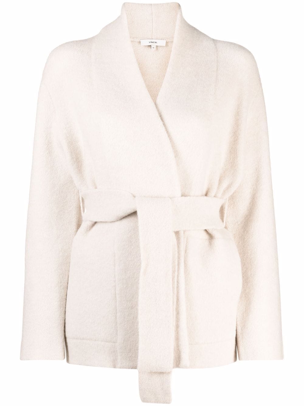 

Vince belted fitted cardi coat - Neutrals