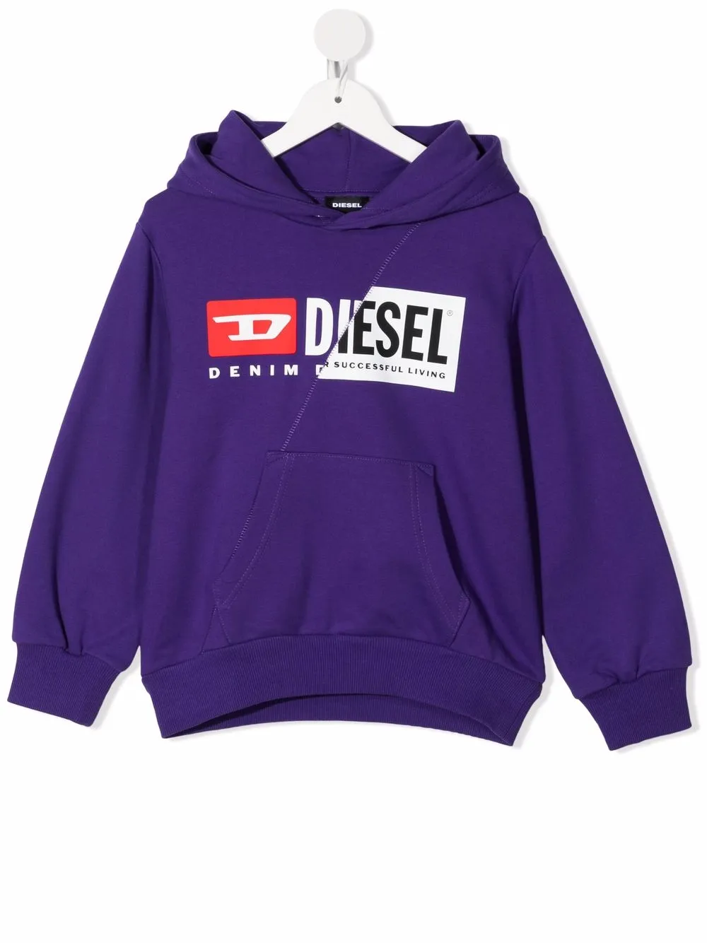 фото Diesel kids худи в технике пэчворк с логотипом