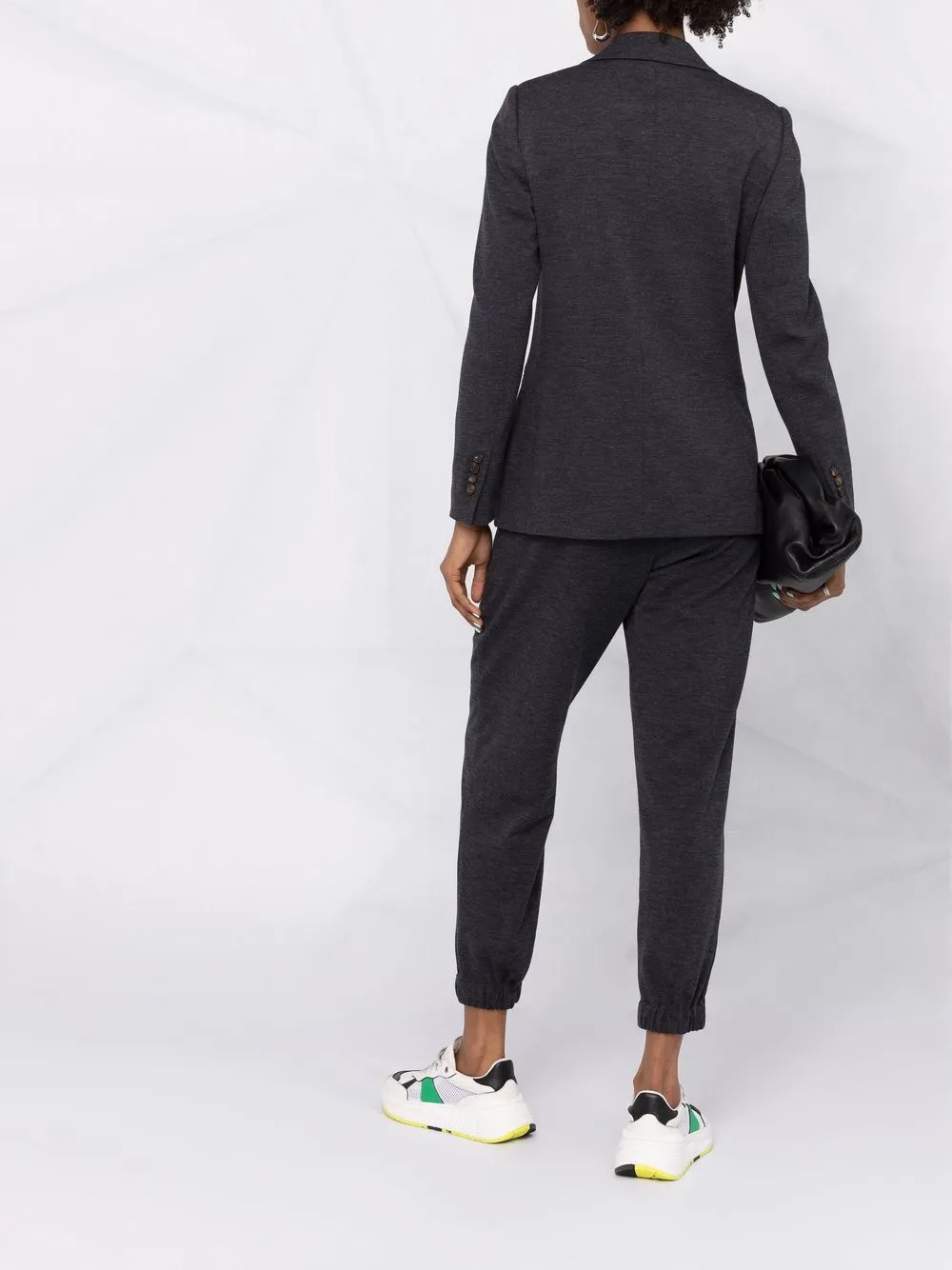 Brunello Cucinelli Blazer verfraaid met ketting Grijs