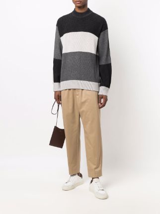 striped knit jumper展示图