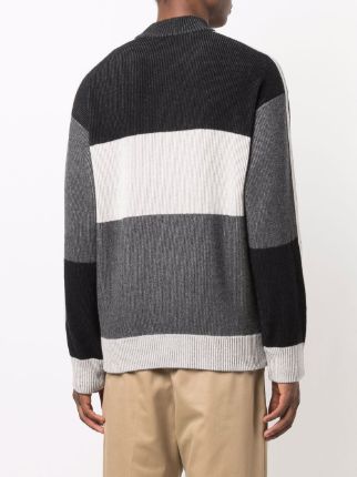 striped knit jumper展示图