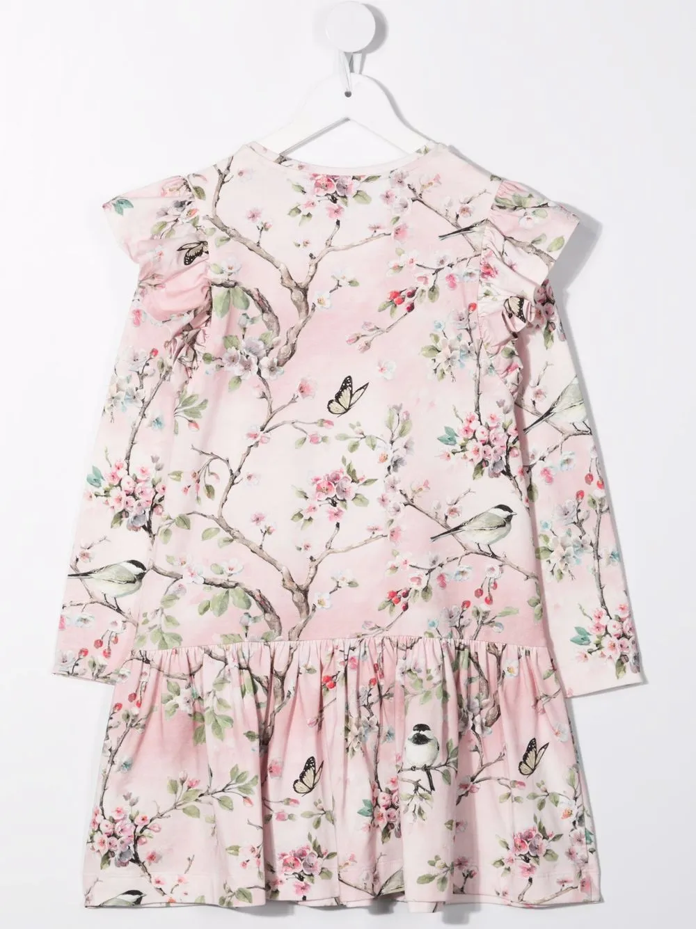 Monnalisa Jurk met bloemenprint - Roze