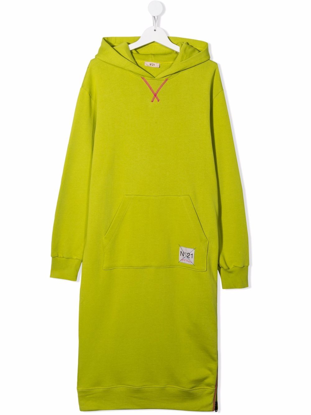 фото Nº21 kids teen logo-patch hoodie dress