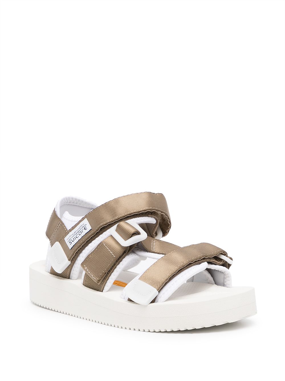 Shop Suicoke Kisee V Touch-strap Sandals In White