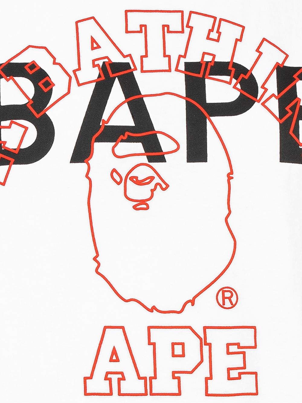 фото A bathing ape® футболка foam college bape