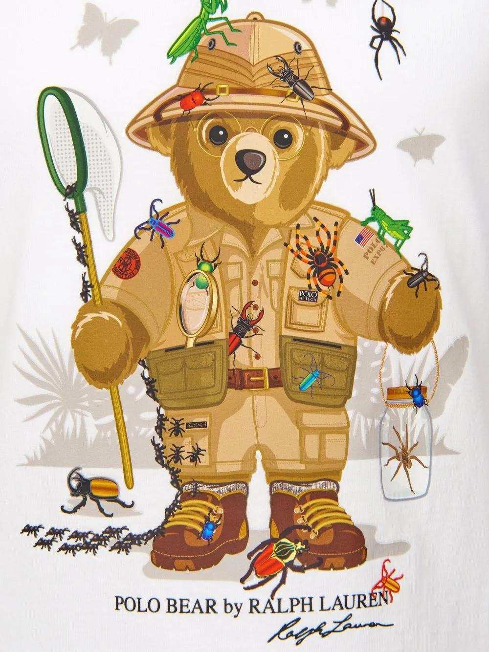 фото Ralph lauren kids футболка с принтом polo bear