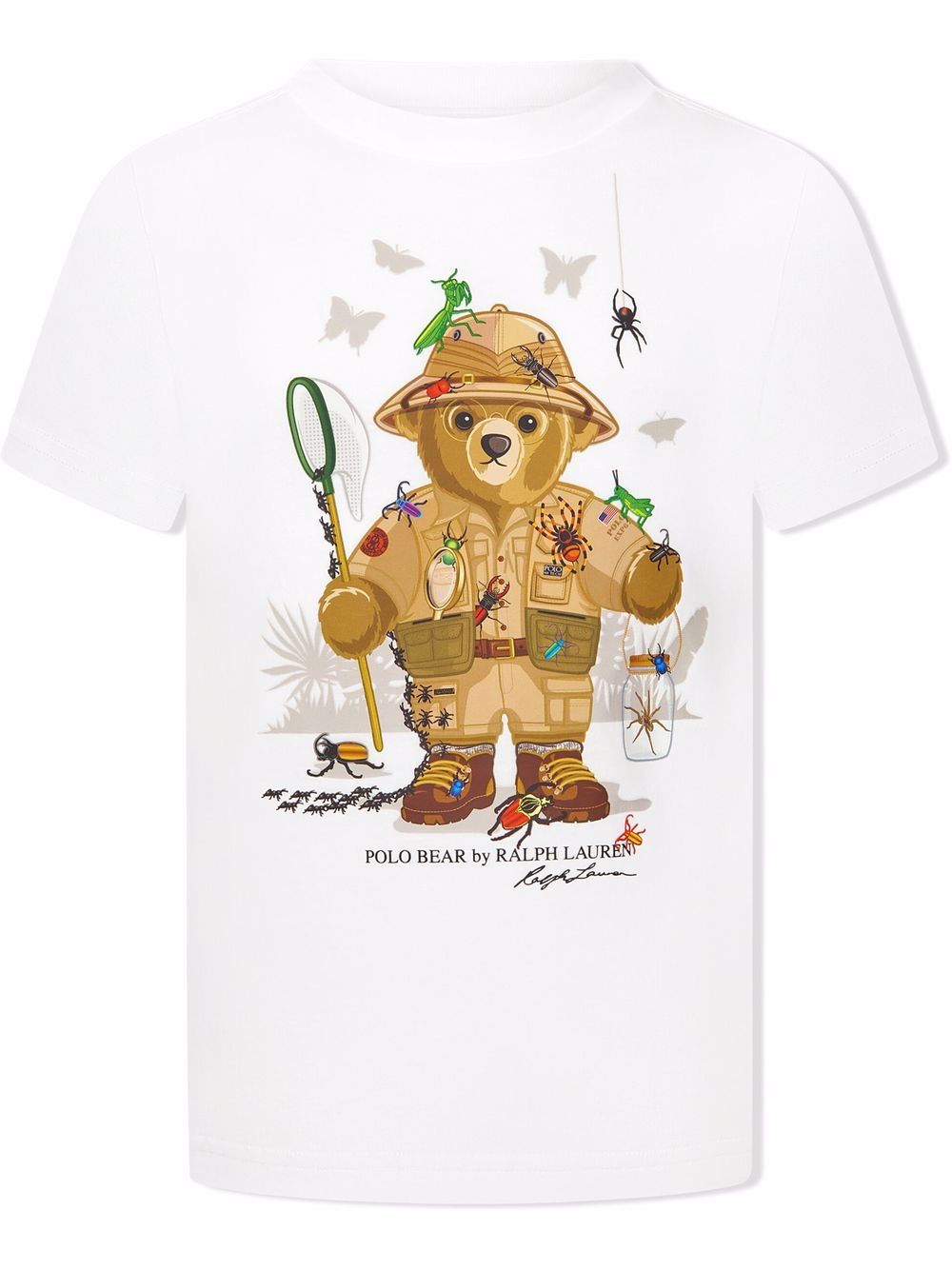 фото Ralph lauren kids футболка с принтом polo bear