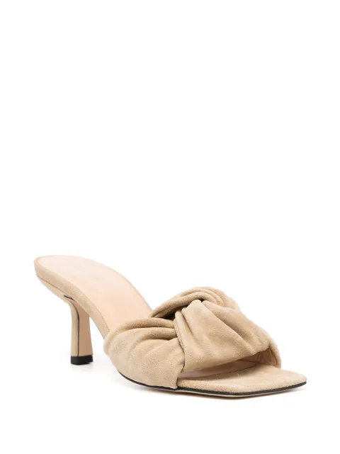 by far lana knotted suede mules