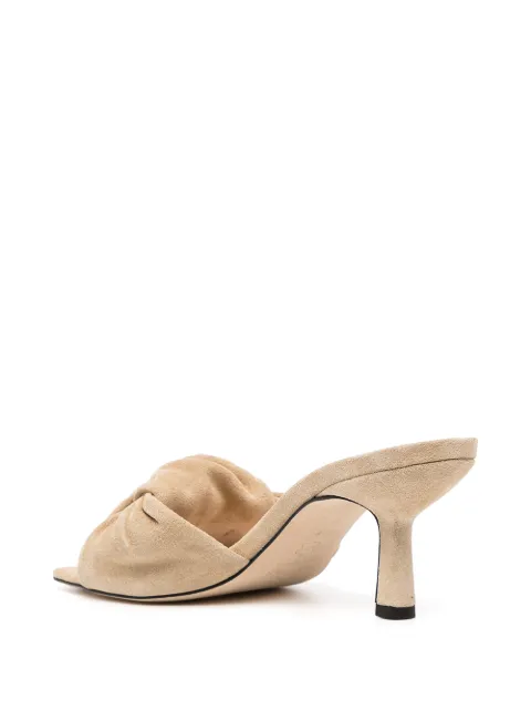 by far lana knotted suede mules