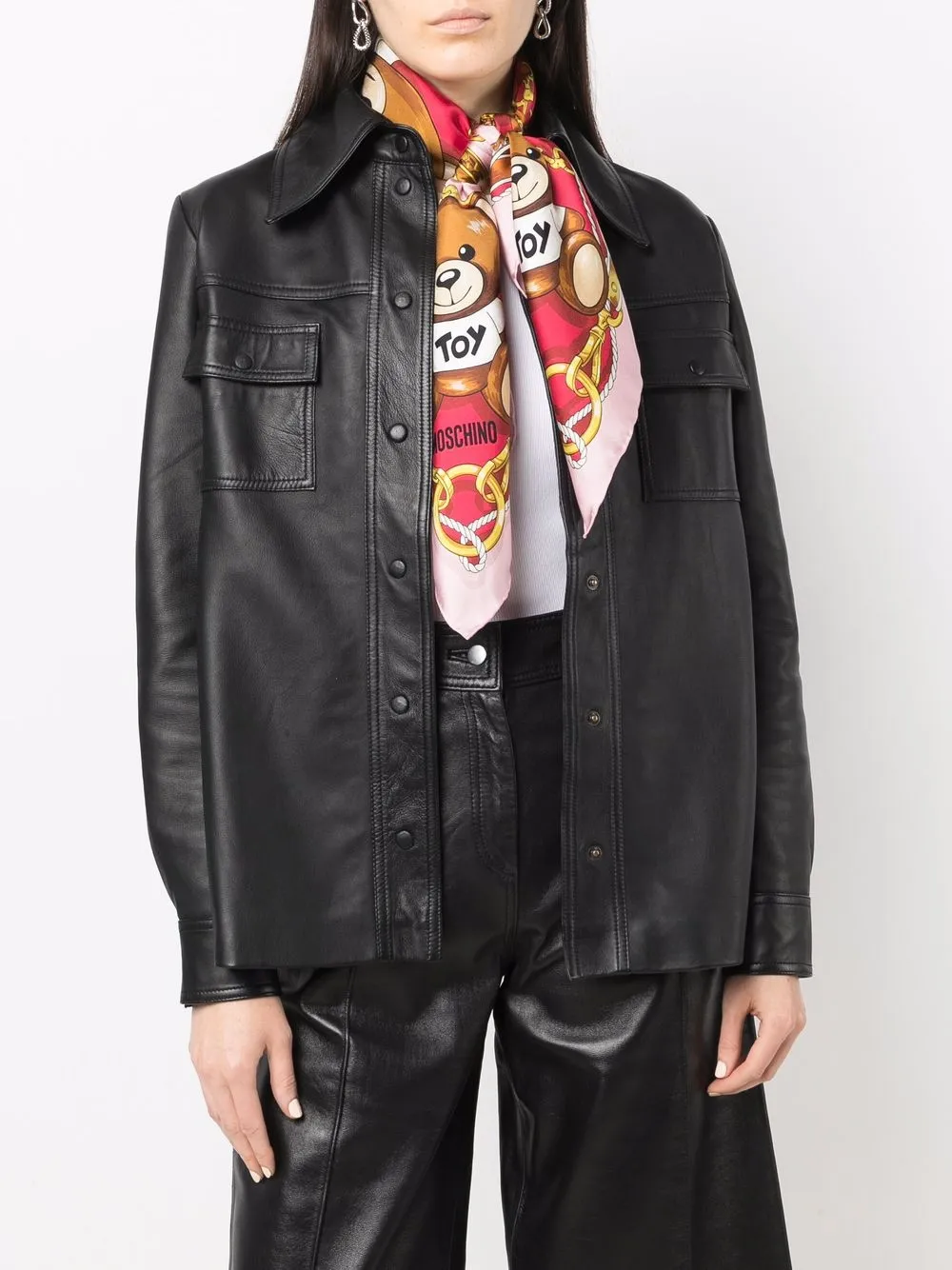 фото Moschino платок с логотипом