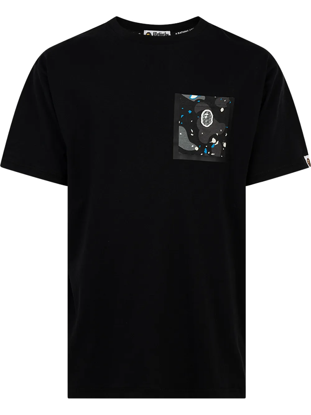 

A BATHING APE® playera Space Camo - Negro