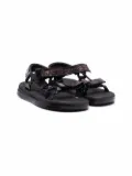 Mini Melissa metallic touch-strap sandals - Black
