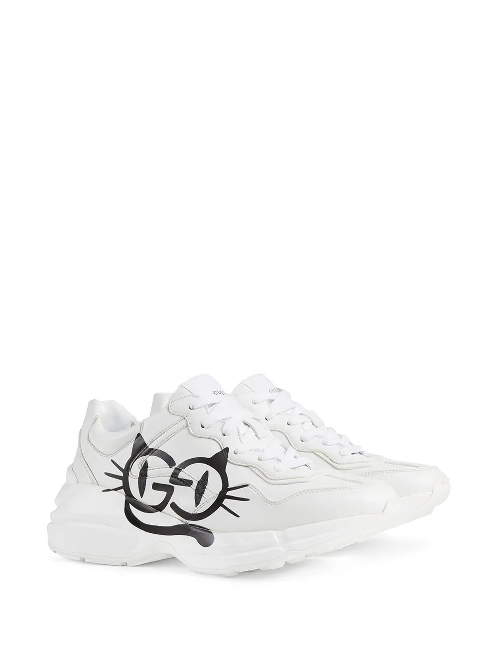 Image 2 sur Gucci baskets à imprimé graphique
