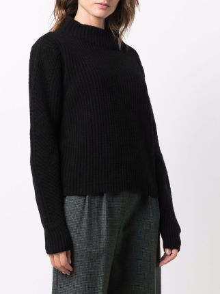 rib-knit crew neck jumper展示图