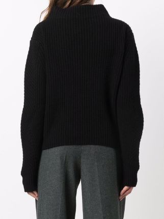 rib-knit crew neck jumper展示图