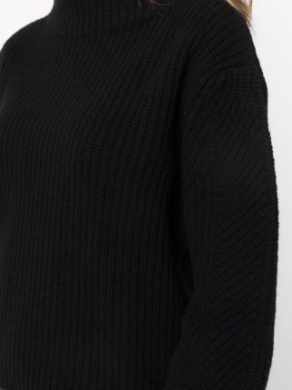 rib-knit crew neck jumper展示图