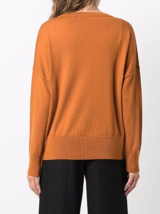 slouched long-sleeve jumper展示图