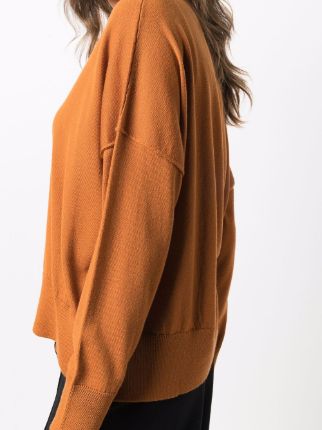 slouched long-sleeve jumper展示图