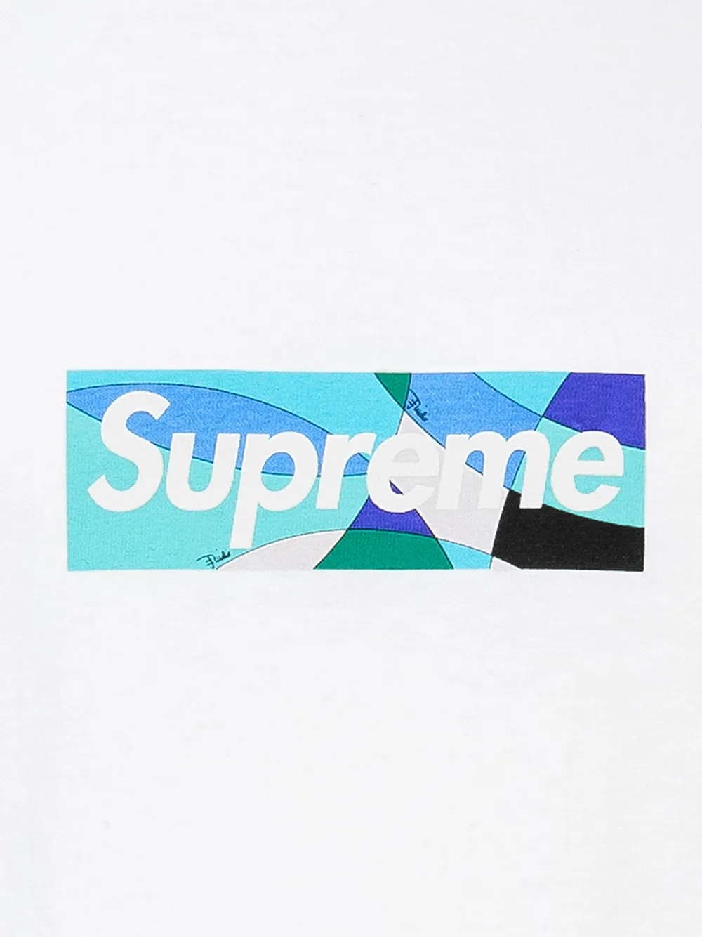 Supreme x Emilio Pucci Box Logo Crew Neck T-Shirt