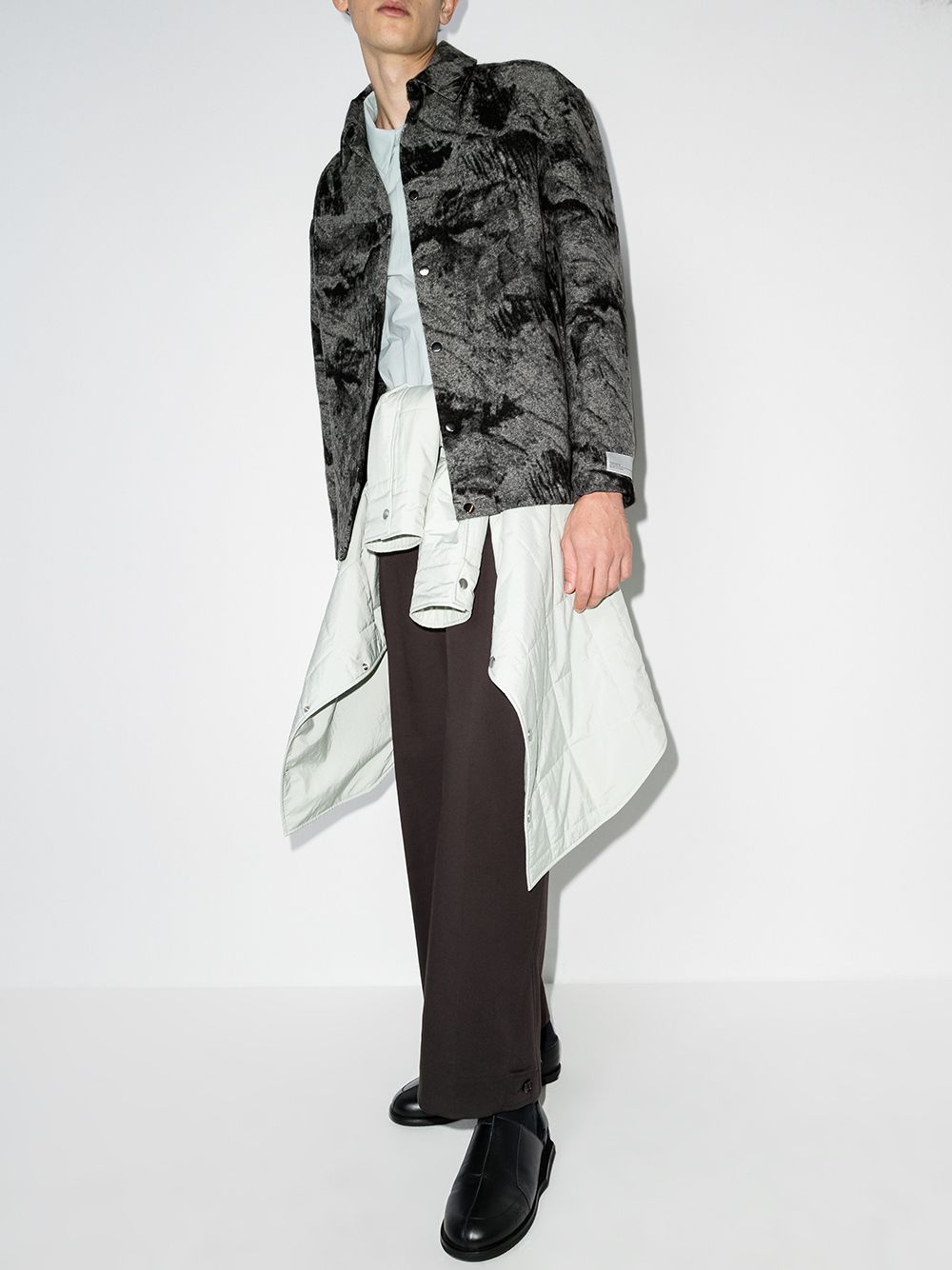 фото Holzweiler куртка-рубашка mila с абстрактным принтом