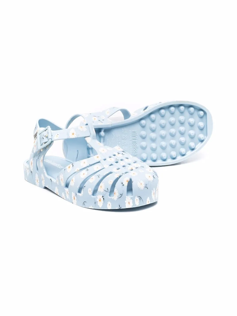 фото Mini melissa сандалии с цветочным принтом