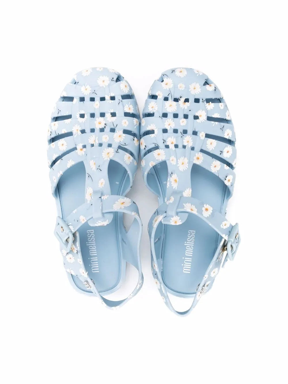 фото Mini melissa сандалии с цветочным принтом